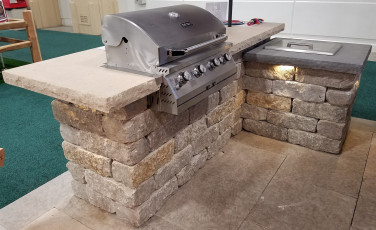 Outdoor Bar Made of Stone