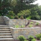 Sawed Rustic Gold Mixed Color Tumbled Wallstone