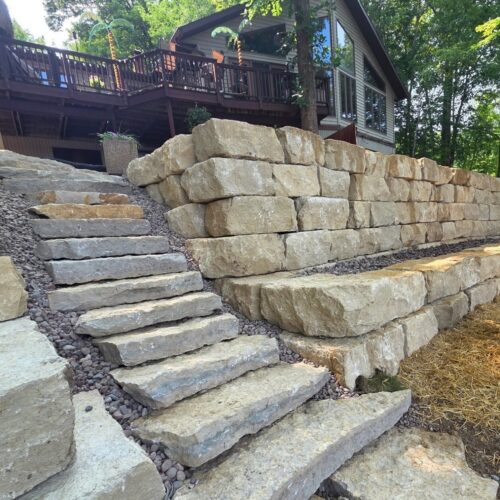 Rustic Gold Natural Steps