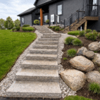 Flame Rustic Grey Steps