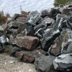 Black Granite Boulders