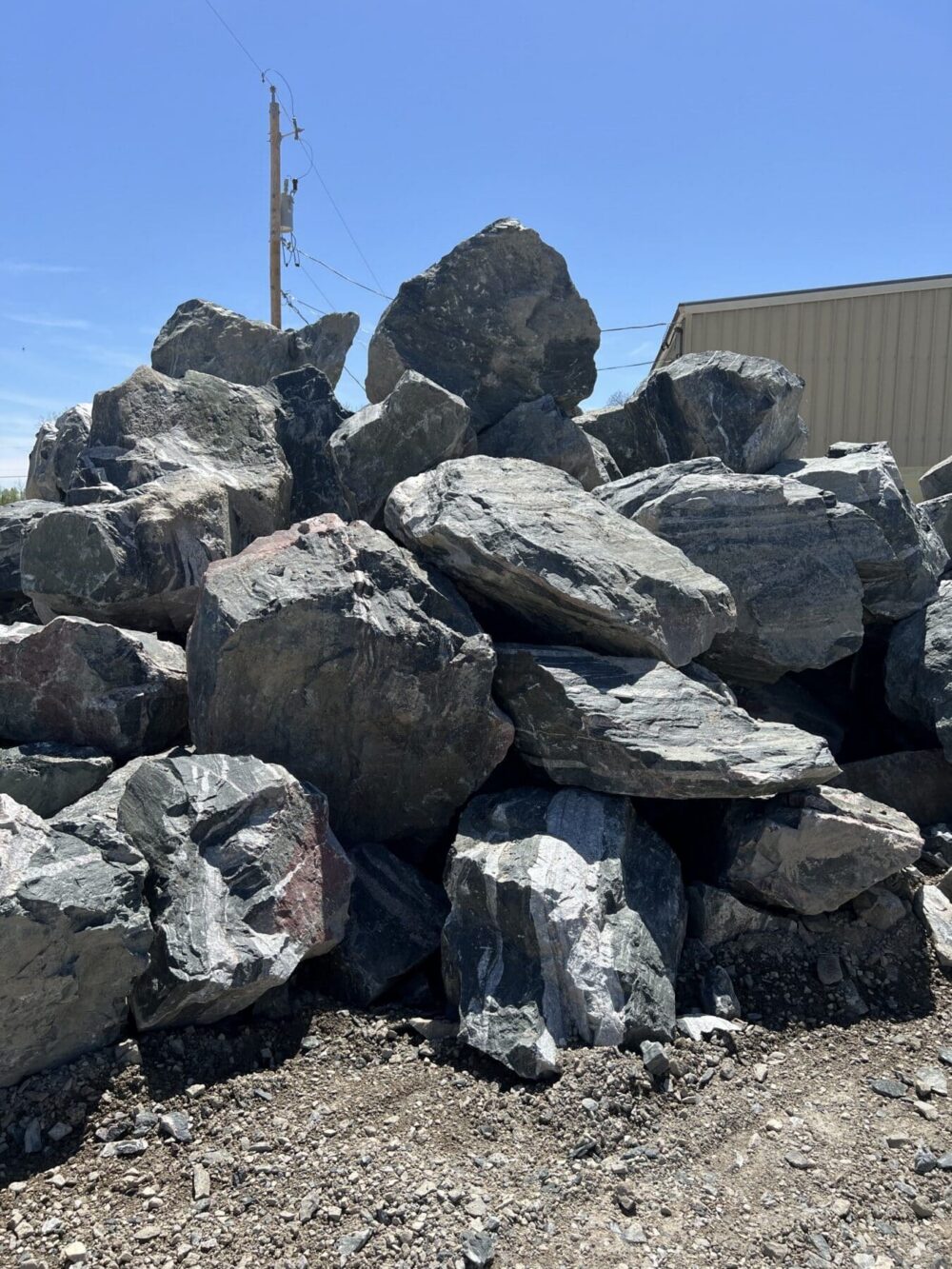 Black Granite Boulders