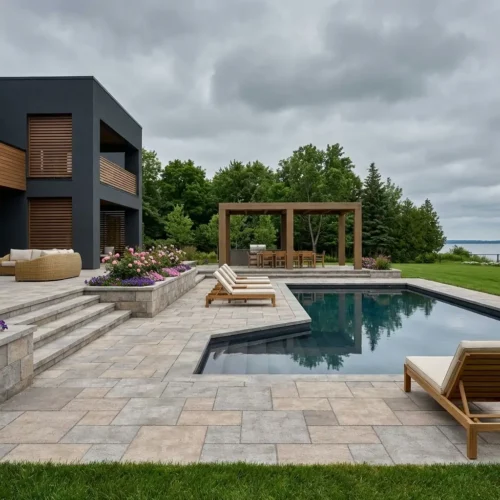 Flame Rustic Gold Mixed Color Pattern Pavers