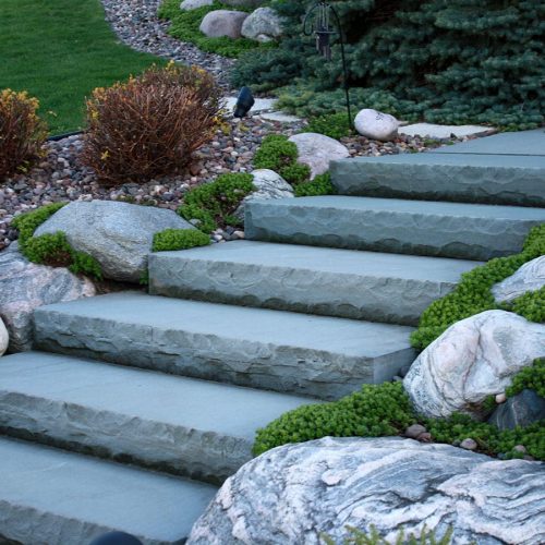New York blue stone steps