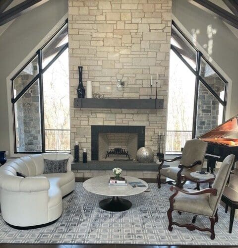 New York Bluestone Flamed Top