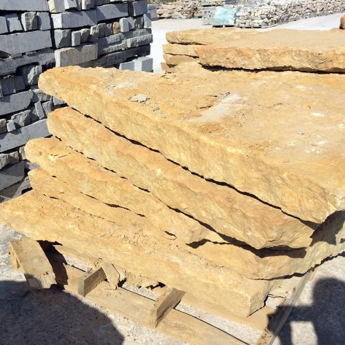 Rustic gold natural steps