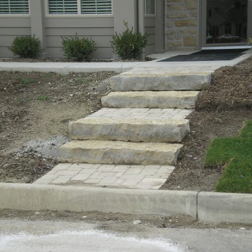 Rustic Gold Natural Top Steps