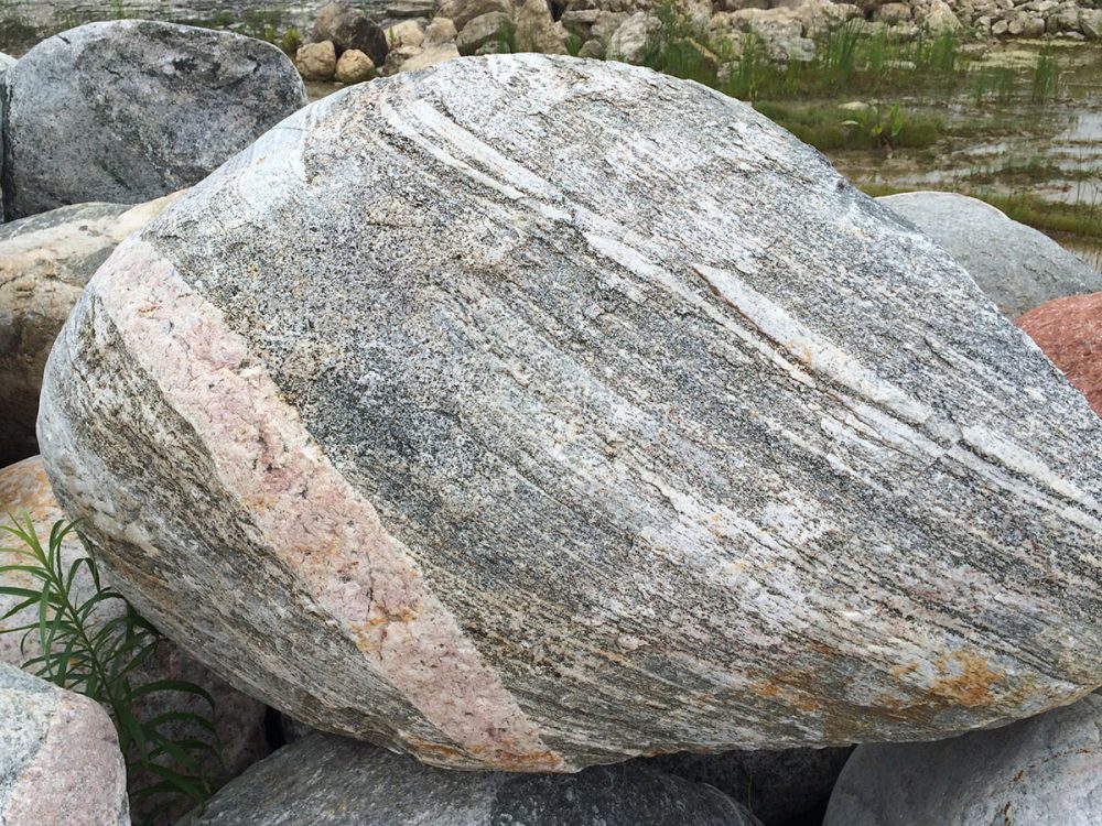Wisconsin Granite Character Boulder 1