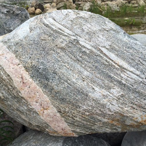 Wisconsin Granite Character Boulder 1