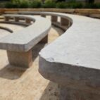 Rustic gold flamed top close-up