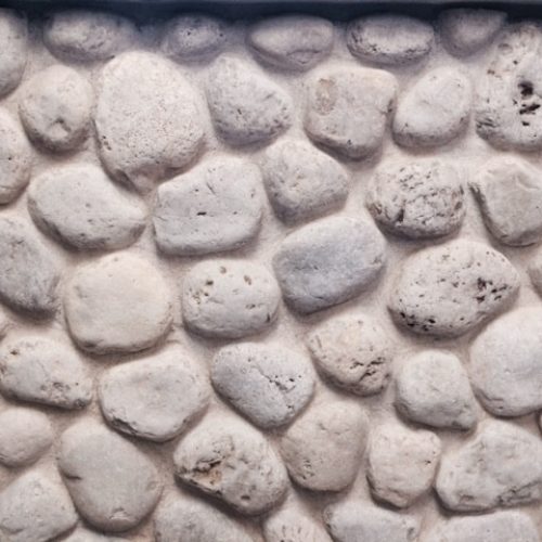 White Cobblestone Veneer