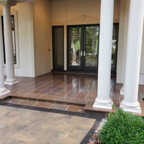 Autumn Brown Limestone Coping