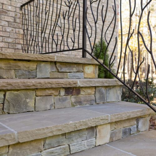 Autumn Brown Limestone Coping