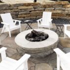 Flame Rustic Grey Firepit