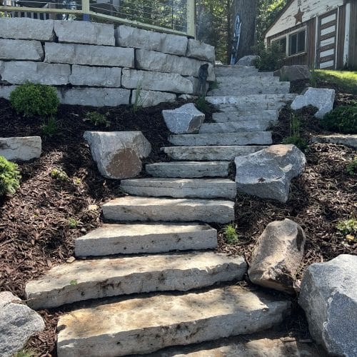 Lannon Natural Top Splitface Steps