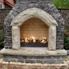 Custom Outdoor Fireplace